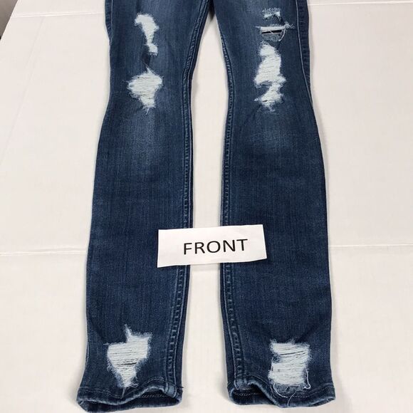HOLLISTER High-Rise Jean Legging Sz 1 (25x28) Advanced Stretch Ripped Jeggings 4 - Picture 6 of 12